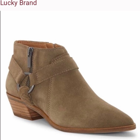 Lucky Brand Enitha Ankle Boot color  Antique Green new without box size 6 - Picture 2 of 12